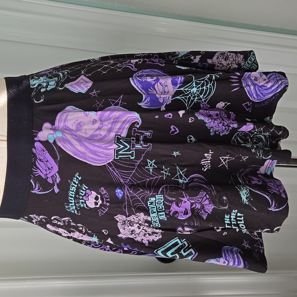 Killstar x Monster High Black and Purple Skater Skirt, Like New - Picture 10 of 12